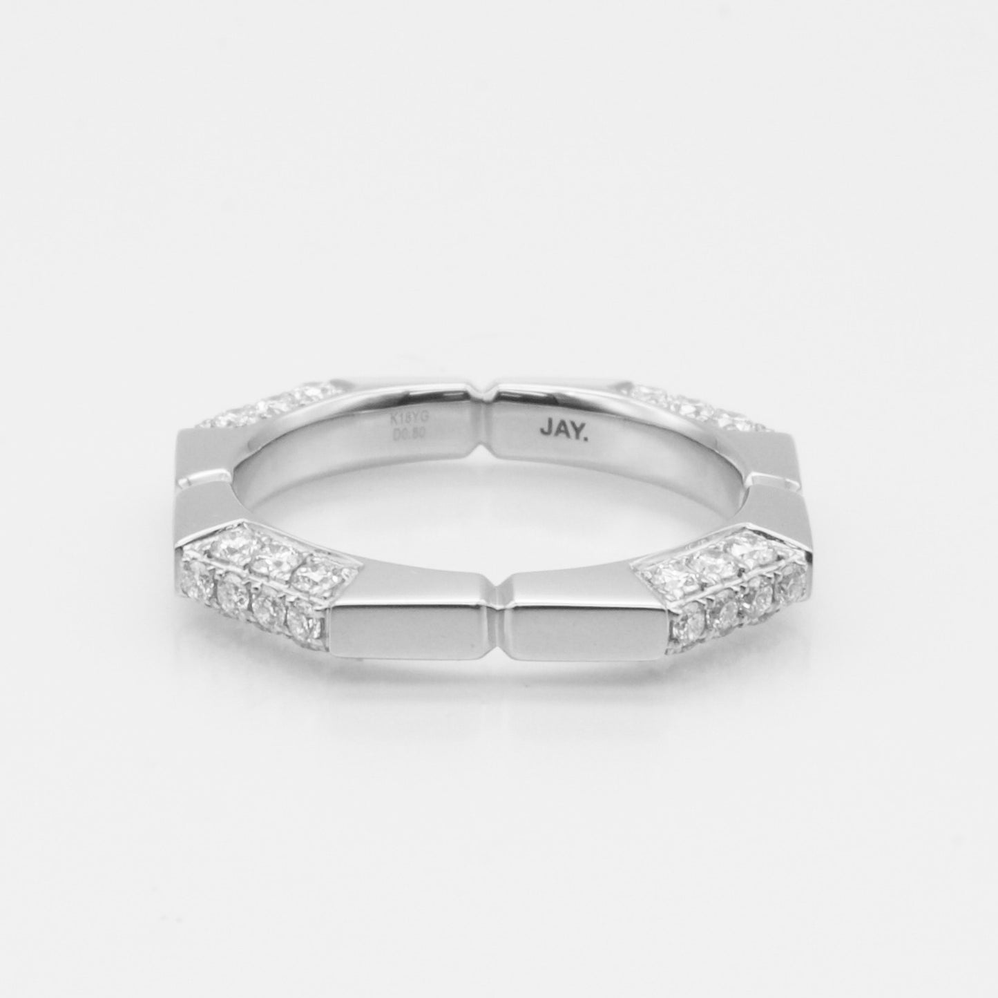 La place V_Diamond Half Pave Ring [Pt950 D 0.8ctUP] 8号~20号