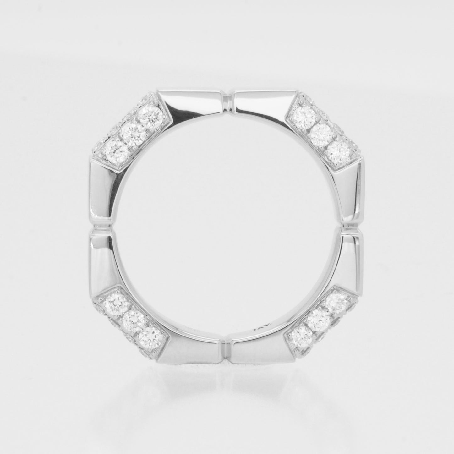 La place V_Diamond Half Pave Ring [Pt950 D 0.8ctUP] 8号~20号