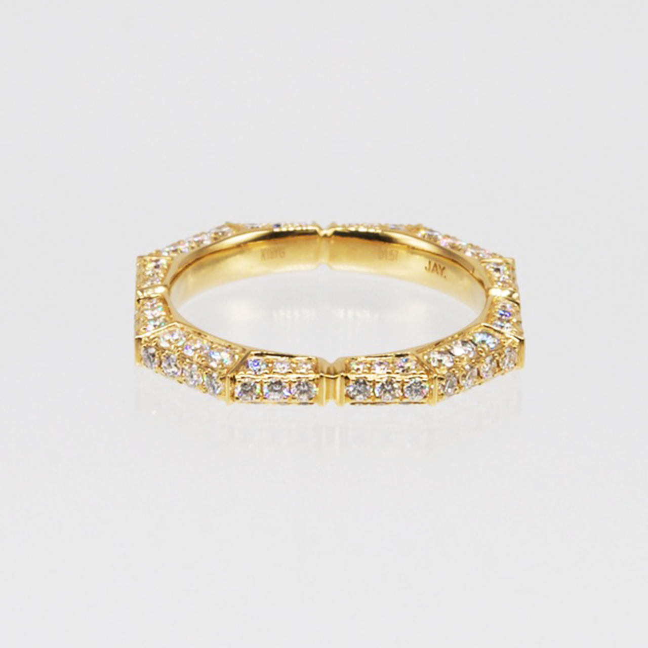 La place V_Diamond Pave Ring [K18 D 1.2ctUP] 8号~20号