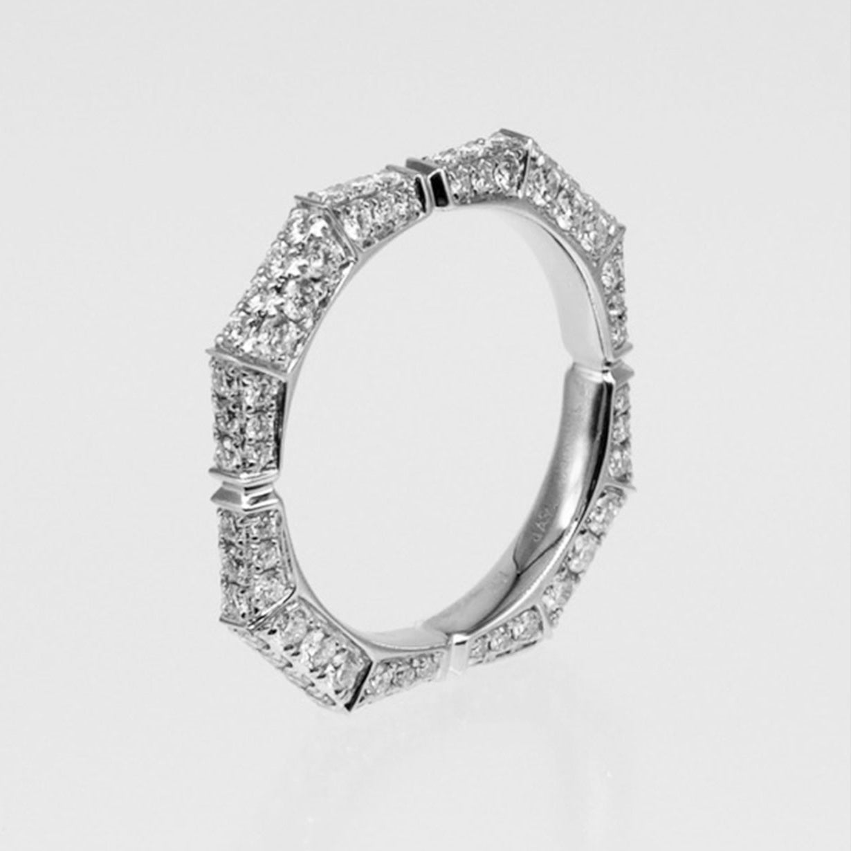 La place V_Diamond PaveRing [Pt950 D1.2ctUP] 8号~20号